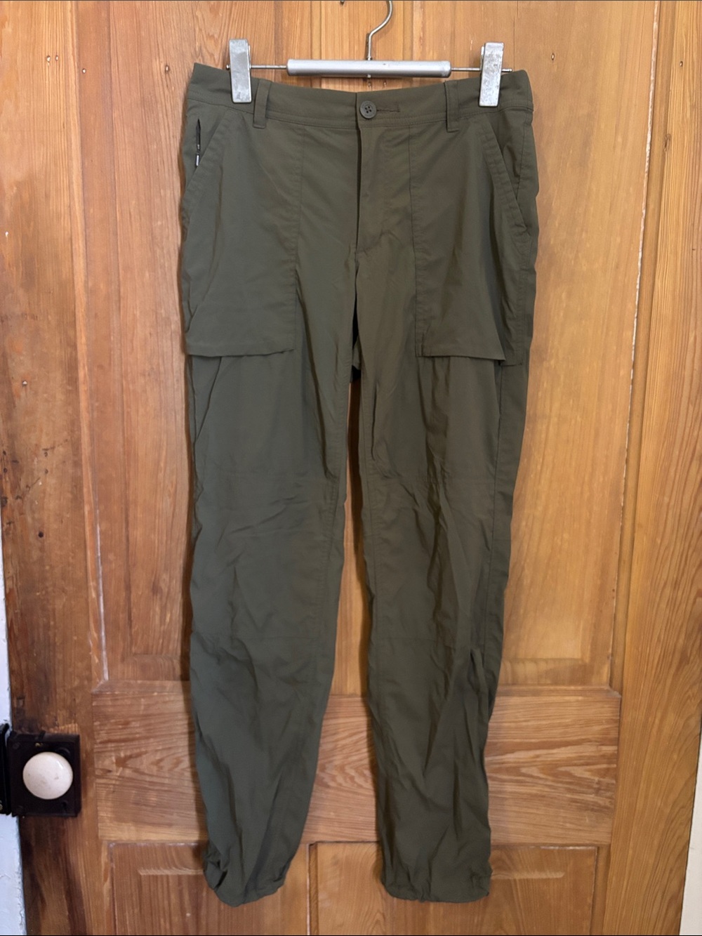 Green women’s REI hiking outdoor pants